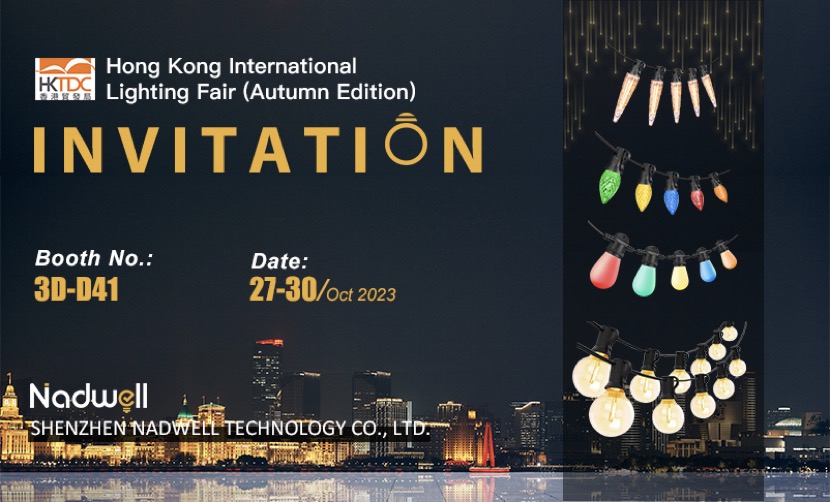 Nadwell invites you to meet at HongKong International Lighting Fair 2023(Autumn Edition)